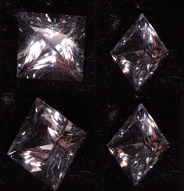 9 mm, White Topaz-princess
